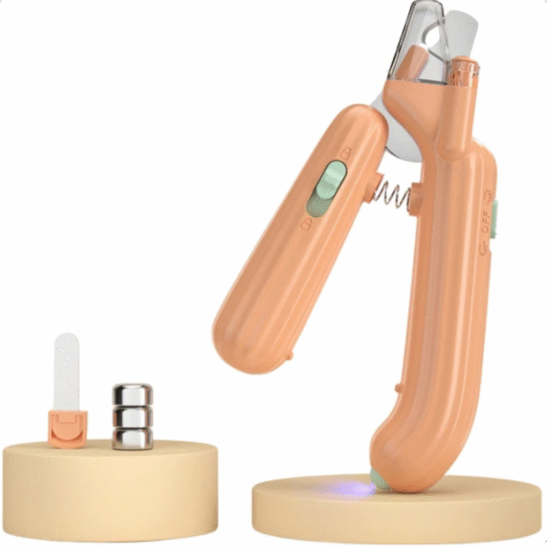 Pinza corta garra de mascotas con luz