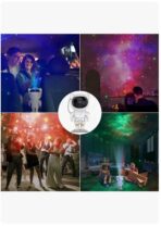 Lámpara Astronauta Proyector LED Giratorio Star Nebula Cúpula Blanca - Imagen 6