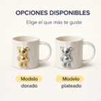 Pocillo decorativo blanco oso dorado utensilio cocina FK23D-229 - Imagen 4