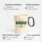 Pocillo vaso cocina baño utensilio beige FK23D-206 - Imagen 2