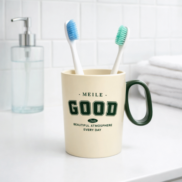 Pocillo vaso cocina baño utensilio beige FK23D-206