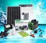SISTEMA SOLAR PANEL, LAMPARA, BOMBILLO 150W GD-150m