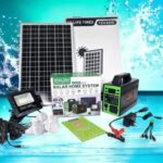 SISTEMA SOLAR PANEL, LAMPARA, BOMBILLO 150W GD-150m
