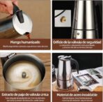 Cafetera Prensa Italiana Acero Inoxidable - Imagen 3