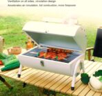 Parrilla De Carbón Portátil Con Cubierta Y Chimenea, Barbacoa FK17-PR445 - Imagen 5