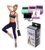 Set de 3 Bandas Elásticas Tela Ejercicio En Casa Resistencia Yoga FK17-ORT120 - Imagen 3