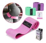 Set de 3 Bandas Elásticas Tela Ejercicio En Casa Resistencia Yoga FK17-ORT120 - Imagen 2