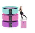 Set de 3 Bandas Elásticas Tela Ejercicio En Casa Resistencia Yoga FK17-ORT120 - Imagen 6