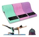Set de 3 Bandas Elásticas Tela Ejercicio En Casa Resistencia Yoga FK17-ORT120
