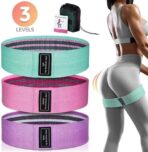 Set de 3 Bandas Elásticas Tela Ejercicio En Casa Resistencia Yoga FK17-ORT120 - Imagen 5