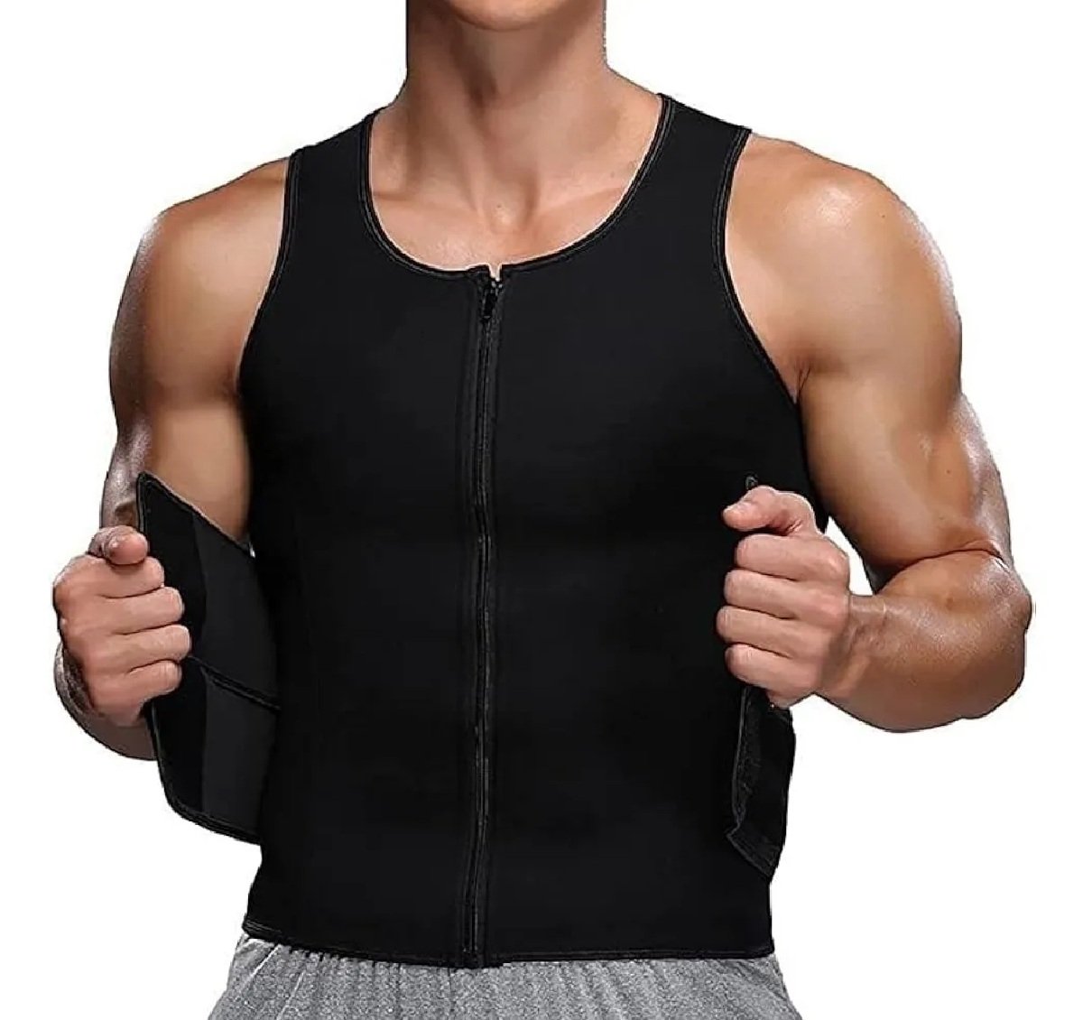 Chaleco-compresion-reductor-hombre-FK17-ORT112.4-1.jpg Chaleco Térmico Reductor Para Hombre Compresión Doble Ajuste Gym FK17-ORT112 - Imagen 1