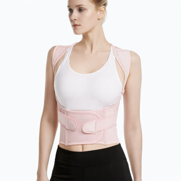 Corrector De Espalda Para Mujer Ajustable Rosado Soporte Lumbar FK17-ORT115