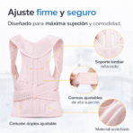 Corrector De Espalda Para Mujer Ajustable Rosado Soporte Lumbar FK17-ORT115 - Imagen 2
