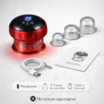 Masajeador De Ventosas Terapia De Succión Con Calor Pantalla Digital FK17-MDK105 - Imagen 7