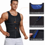 Chaleco Sauna Reductor Hombre Faja Térmica Moldeadora Abdomen Gym FK17-SM014 - Imagen 6