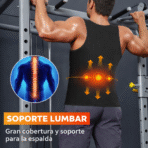 Chaleco Sauna Reductor Hombre Faja Térmica Moldeadora Abdomen Gym FK17-SM014 - Imagen 3