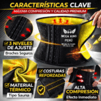 Faja Reductora Térmica Alta Compresión Sauna Moldea Cintura Unisex FK17-SM015 - Imagen 4