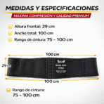 Faja Reductora Térmica Alta Compresión Sauna Moldea Cintura Unisex FK17-SM015 - Imagen 5