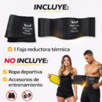 Faja Reductora Térmica Alta Compresión Sauna Moldea Cintura Unisex FK17-SM015 - Imagen 6