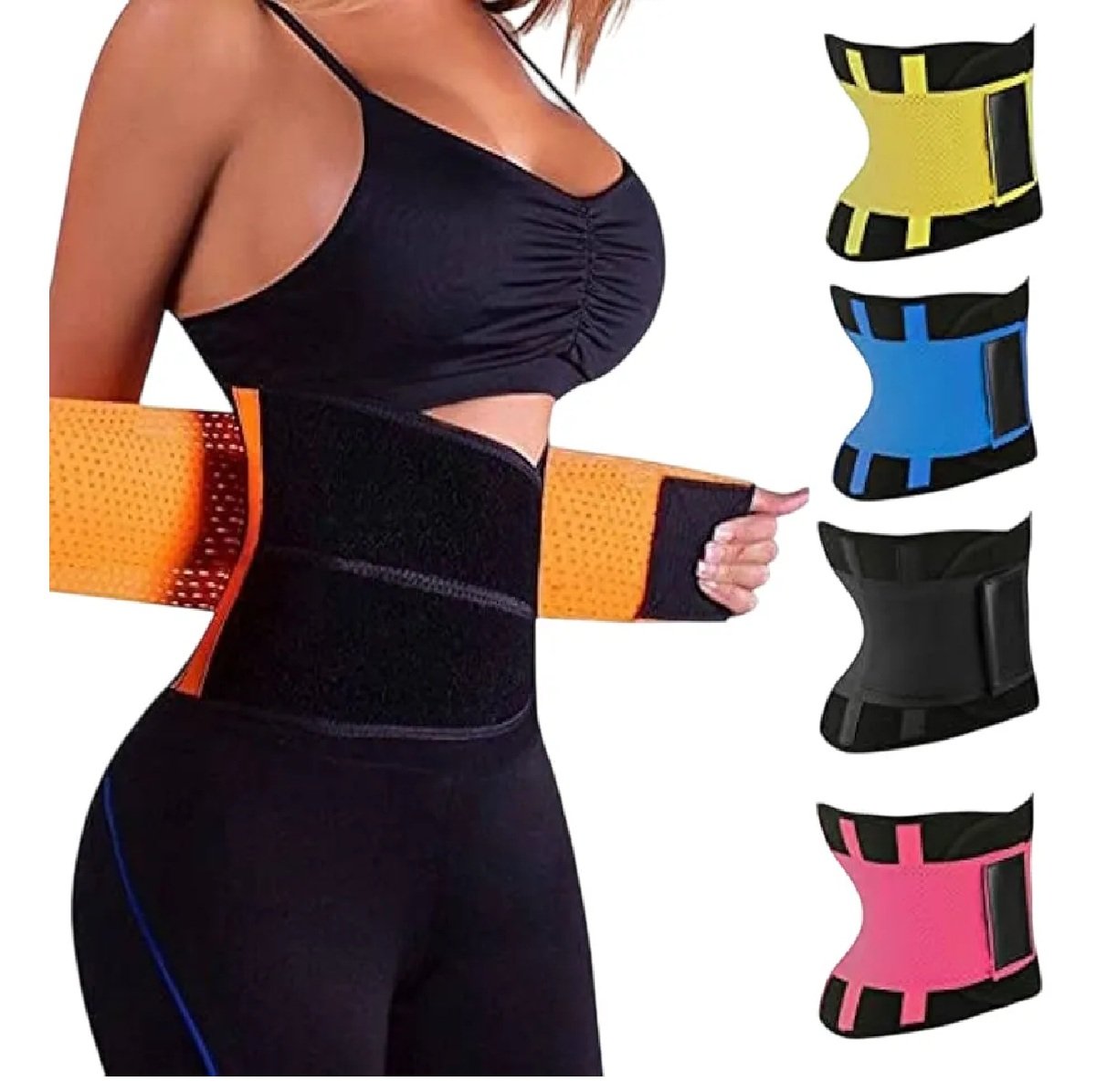 cinturilla-1-1-1.jpg Cinturón Reductor Térmico Ajustable Moldea Cintura Abdomen Fitness FK17-ORT118 - Imagen 1
