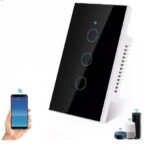 Interruptor inteligente triple alexa blanco