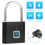 Candado de seguridad y detector de huellas