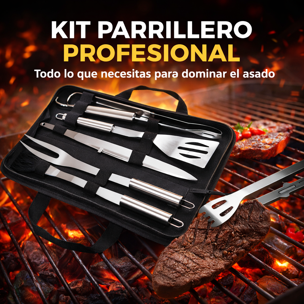 Kit-parrillero-FK17-PR444-IA-2.png Kit Parrillero 6 Piezas Acero Con Estuche BBQ Asados FK17-PR444 - Imagen 1