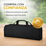 Kit Parrillero 6 Piezas Acero Con Estuche BBQ Asados FK17-PR444 - Imagen 6