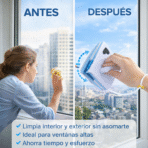 Limpia Vidrios Magnético Doble Cara Con Imán Fuerte Para Ventanas FK17-SM21042 - Imagen 2