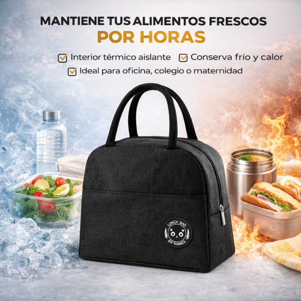 Lonchera Térmica Premium Portátil Conserva Frío Calor Bolsa Almuerzo FK17-BAG201