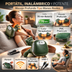 Masajeador De Cuello Y Hombros Con Calor Masaje 3D Profundo FK17-LSF-N7 - Imagen 3