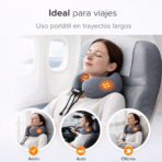 Masajeador De Cuello Con Calor Y Amasado Profundo Recargable USB FK17-MD-9838 - Imagen 4