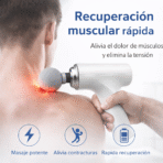 Pistola Masajeadora Muscular Mini 4 Niveles Recargable Terapia FK17-MD73 - Imagen 3