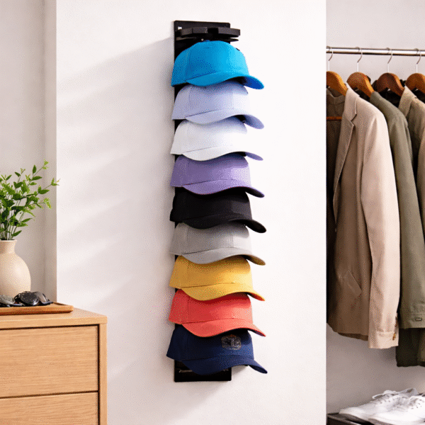 Organizador De Gorras De Pared 10 Espacios Soporte PVC Resistente FK17-SM028