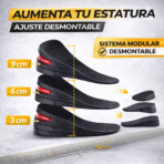 Plantillas Elevadoras Ajustables Altura Invisible Zapatos FK17-SM018 - Imagen 5