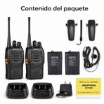 Radios Walkie Talkie Baofeng BF-888S X2 Comunicación UHF FK17-TC403 - Imagen 6
