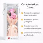 Mini Ramo De Flores De Jabón En Caja Regalo Romántico FK17-1010-1 - Imagen 9