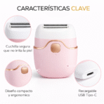 Rasuradora Eléctrica Portátil Para Mujer Depilación Suave FK17-SM003 - Imagen 5