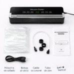 Empacadora Selladora Al Vacío 120W Para Alimentos Cocina FK17-SM030 - Imagen 6