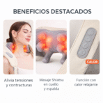 Masajeador de Cuello y Hombros con Calor 4D Inalámbrico Ajustable FK17-MD106 - Imagen 3