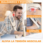 Masajeador de Cuello y Hombros con Calor 4D Inalámbrico Ajustable FK17-MD106 - Imagen 6