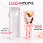 Caja Regalo Rosa Artificial Decorativa Detalle Romántico FK17-30-10 - Imagen 3