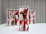 Caja Regalo Rosa Artificial Decorativa Detalle Romántico FK17-30-10 - Imagen 7