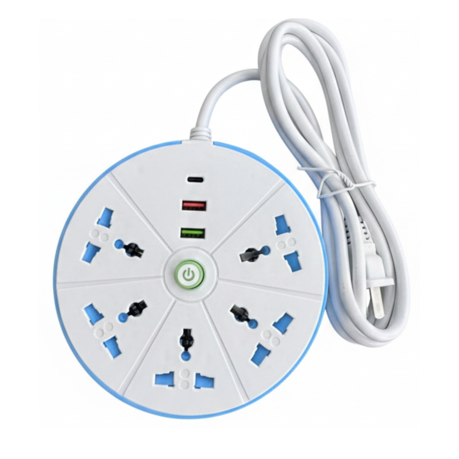 multitoma-circular.png Multitoma Circular OST-120 Clavija, USB y Tipo-C - Imagen 1