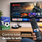 TV Box MX10 Android 4K WiFi 2.4G 5G 2GB 16GB Control Voz Smart TV FK17-TC401 - Imagen 2