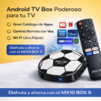 TV Box MX10 Android 4K WiFi 2.4G 5G 2GB 16GB Control Voz Smart TV FK17-TC401