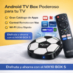 TV Box MX10 Android 4K WiFi 2.4G 5G 2GB 16GB Control Voz Smart TV FK17-TC401
