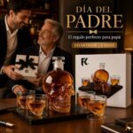 Whiskera de calavera decantador licorera craneo + 4 vasos FK23B-65