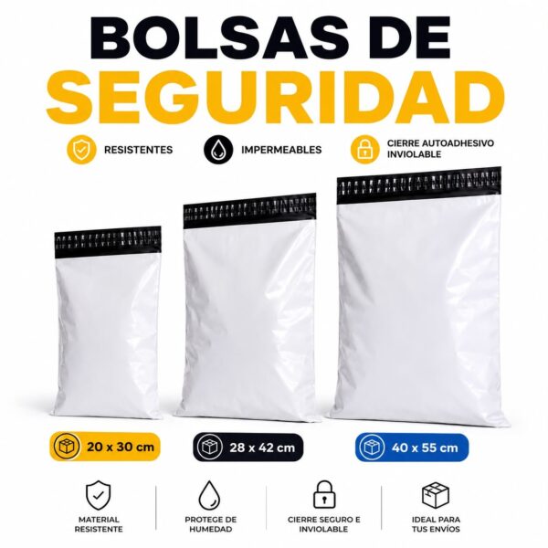 Bolsas de Seguridad para Envíos – Paquetes x100 Unidades