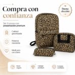 Set maletas Leopardo x3 fk206 - Imagen 4